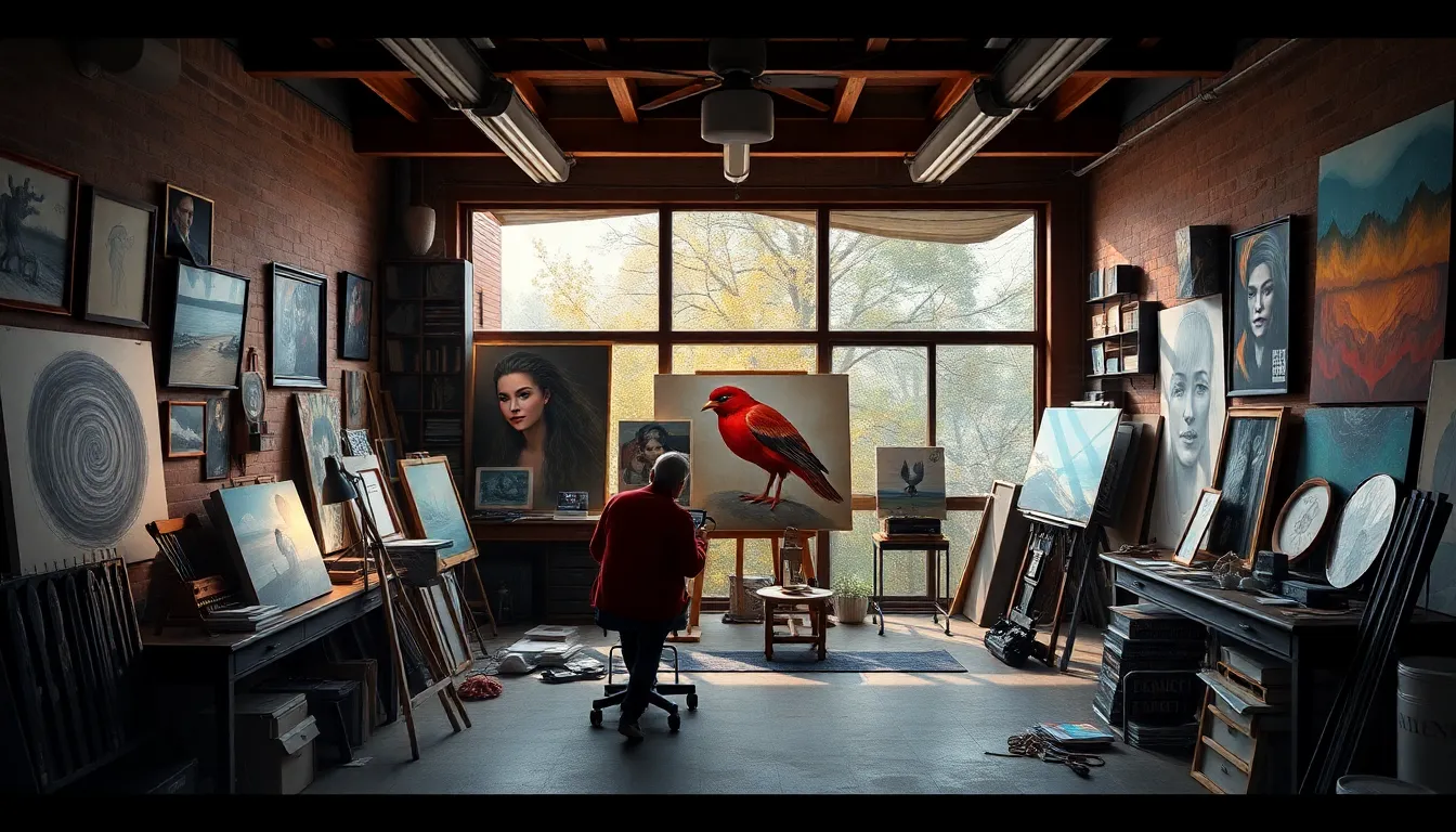 What If You Could Visit the Studio of Any Artist? - HypotheticalLens